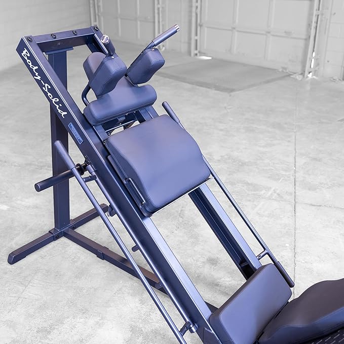 Body-Solid GLPH1100 Leg Press & Hack Squat Machine – Grey/Black | Lower Body Strength Trainer