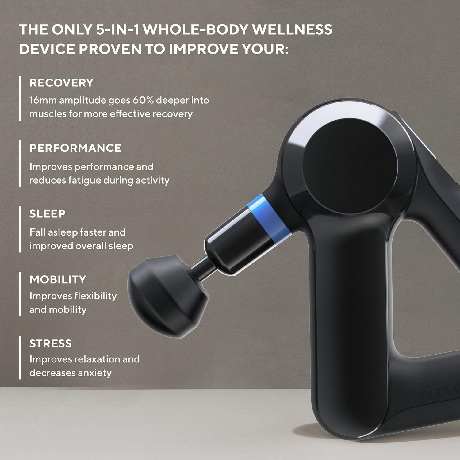 Theragun Elite Massage Gun, Black, 5th Gen