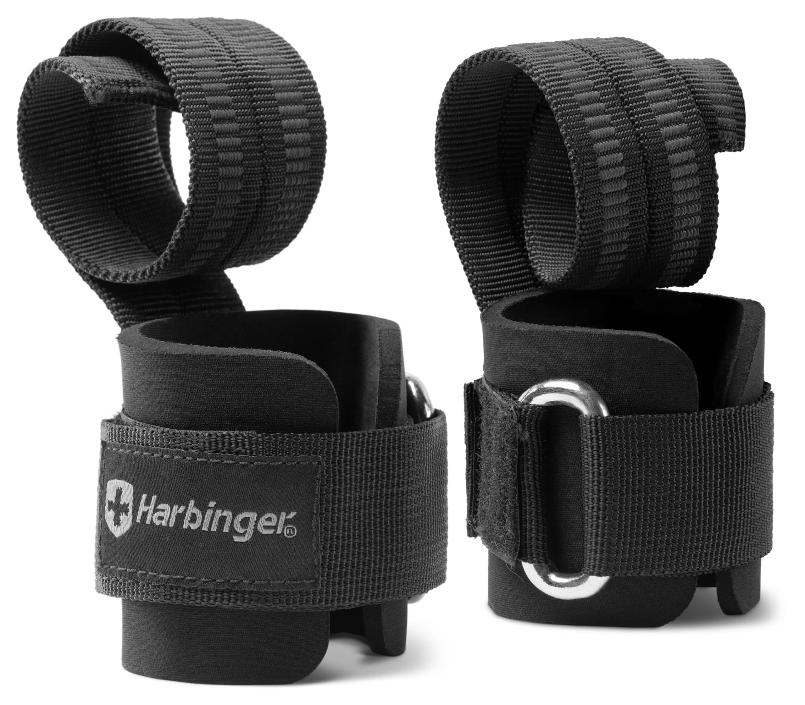 Harbinger Big Grip Padded Lifting Straps – Black