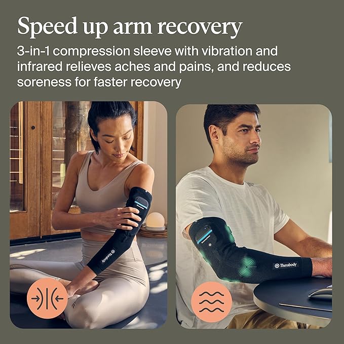 Theragun, Recoverypulse Arm Sleeves, Black