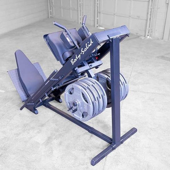 Body-Solid GLPH1100 Leg Press & Hack Squat Machine – Grey/Black | Lower Body Strength Trainer