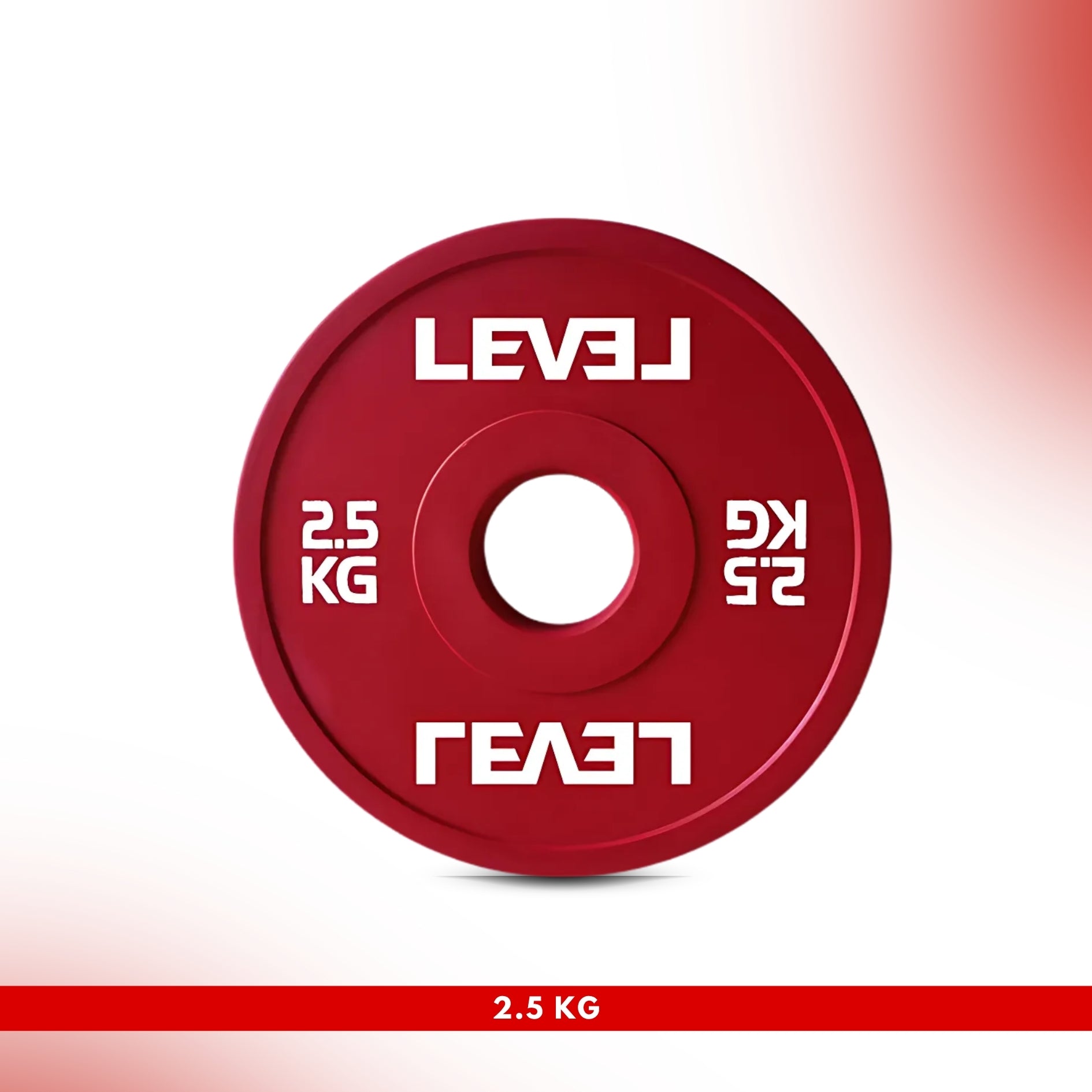 Level Fitness Fractional Bumper Weight Plates 0.5 kg to 2.5 Kg - Sold as Per Piece 2.5 KG