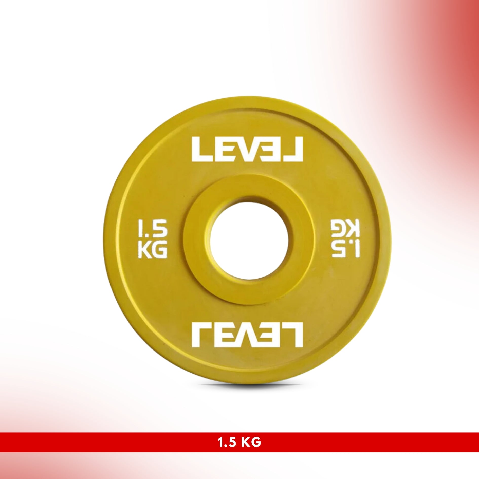 Level Fitness Fractional Bumper Weight Plates 0.5 kg to 2.5 Kg - Sold as Per Piece 1.5 KG