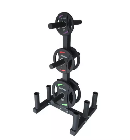 1441 Fitness Premium Weight Plate Rack with 6 Bar Holder