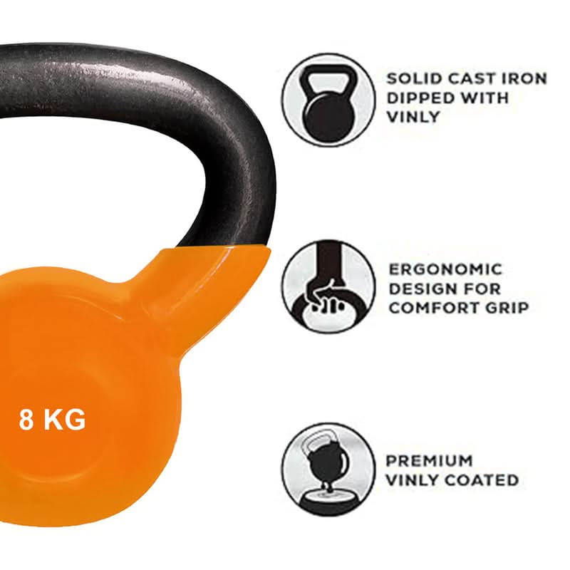 DS Vinyl Kettlebell - 8 KG