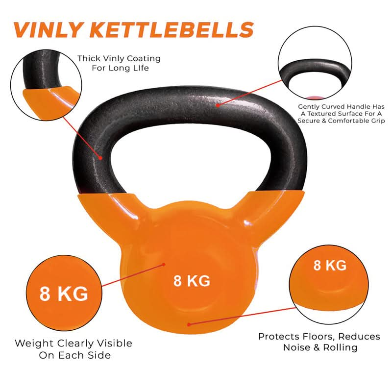 DS Vinyl Kettlebell - 8 KG