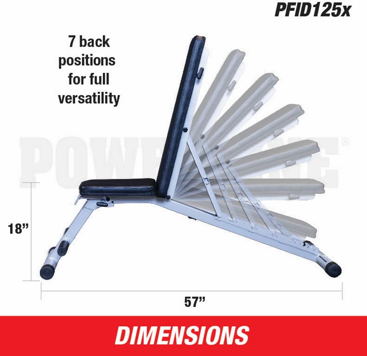 Body Solid PFID125X Powerline Multi-Bench – Folding Adjustable Weight Bench