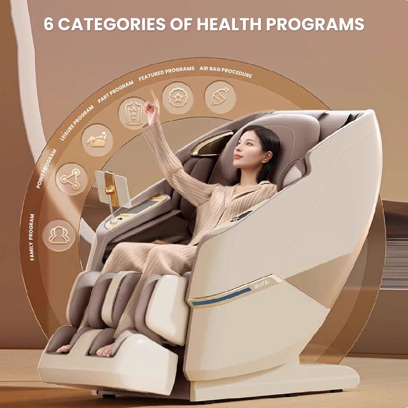 Rotai Royal Magestic Pro Massage Chair With Ai Voice Control, Heart Rate Detection, Blood Oxygen Levels