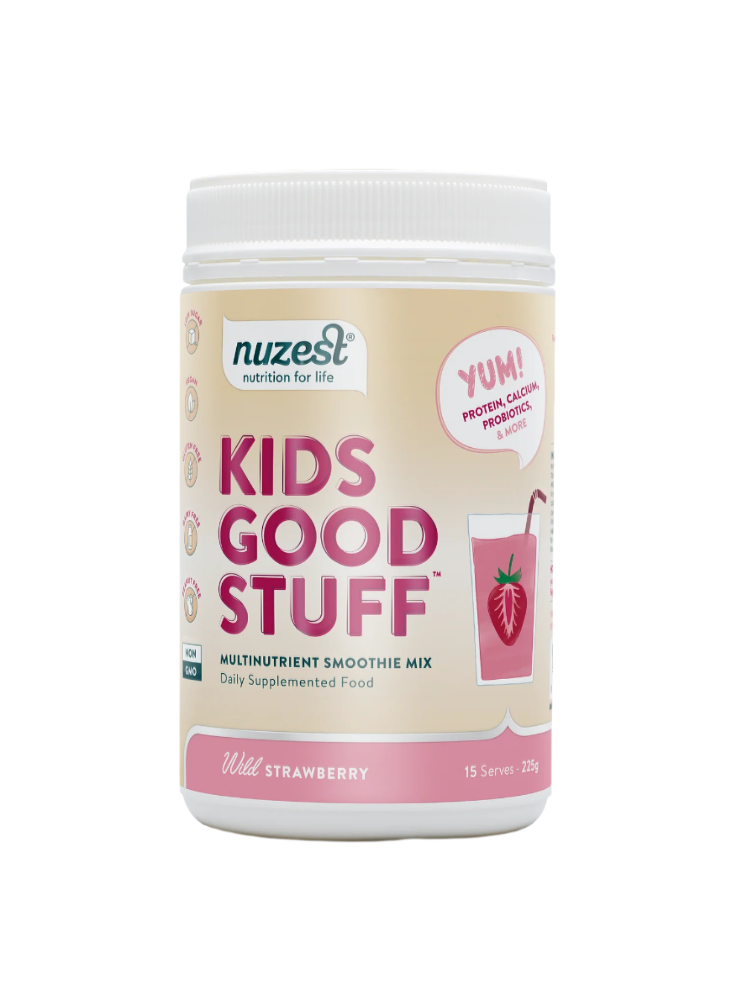 Nuzest Kids Good Stuff, Multinutrient Smoothie Mix Wild Strawberry
