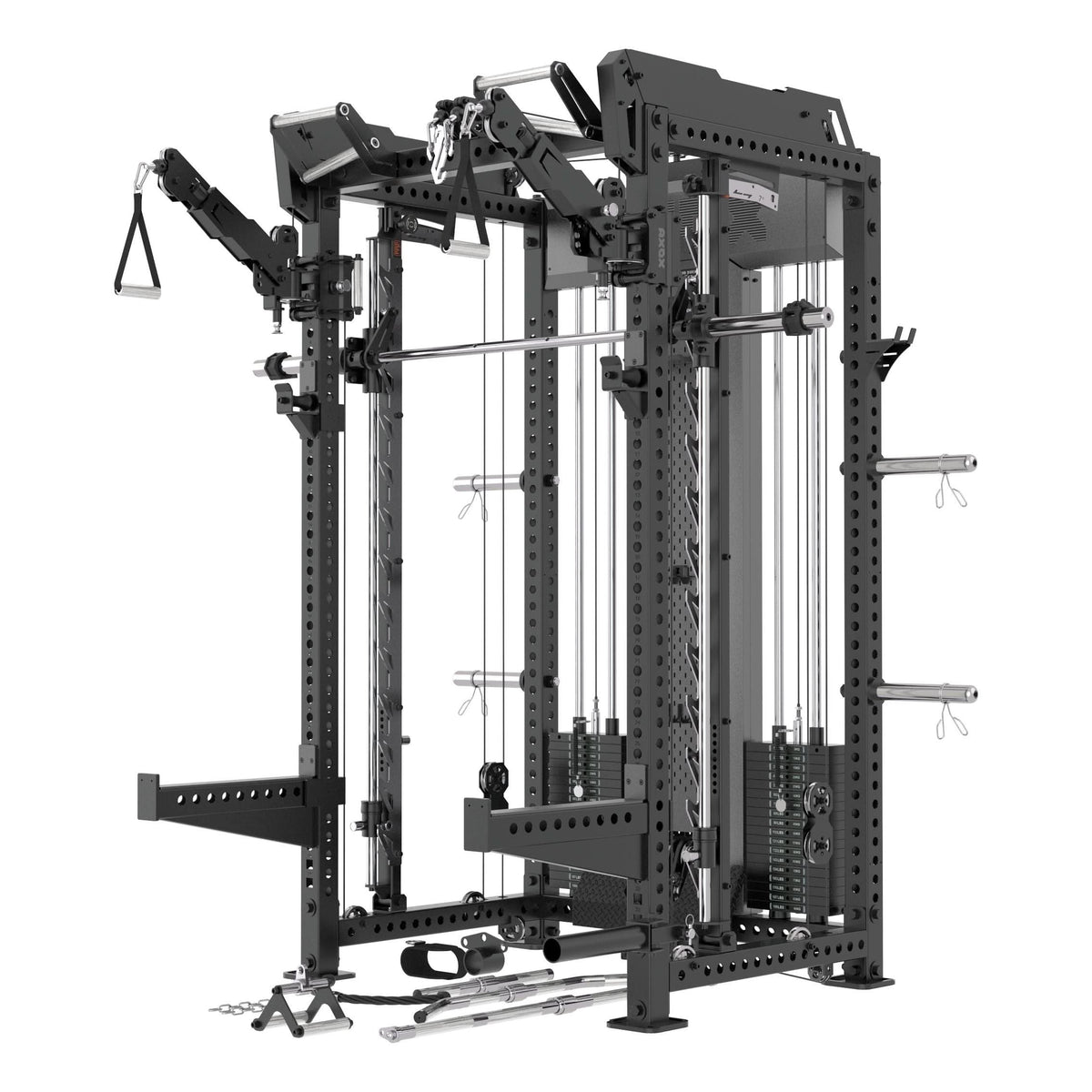 Axox Fitness R7 Pro Functional Trainer with Adjustable Bench – Multi-Function Home Gym Machine