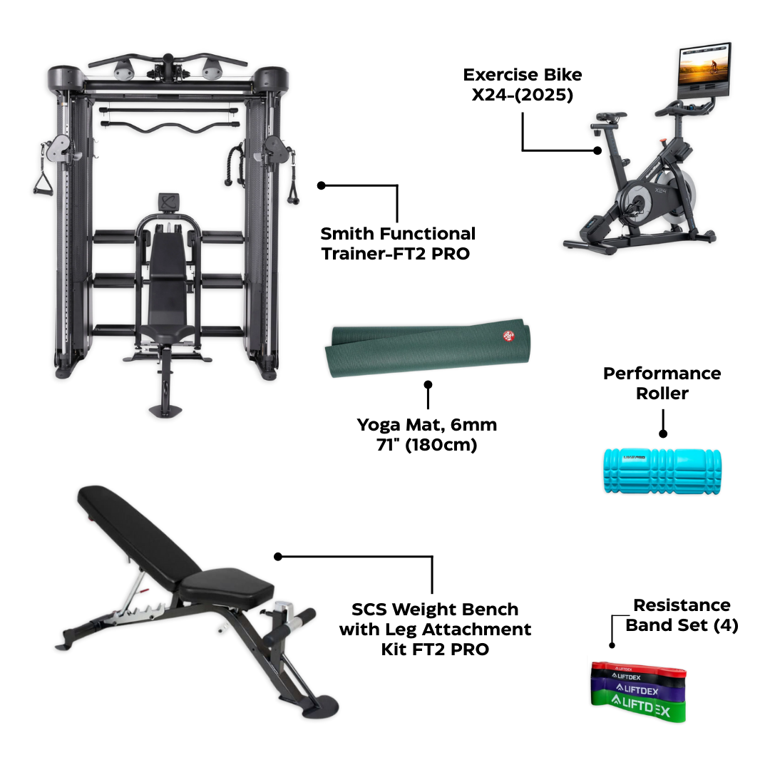 Athletix Inspire FT2 Pro Elite Home Gym Combo – Strength, Cardio & Recovery in One Premium Package