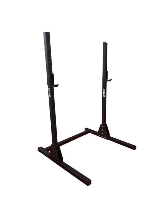 Combo Deal | Liftdex Baseline Stand + 80 KG 3D Rubber Bumper Plate Set - Athletix.ae