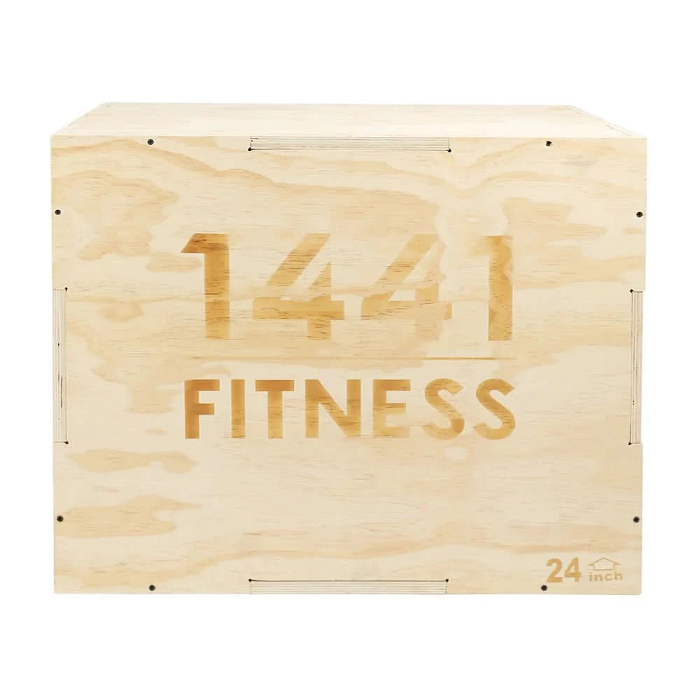 1441 Fitness 3 in 1 Wooden Plyo Box – 24 × 30 × 20 Inches