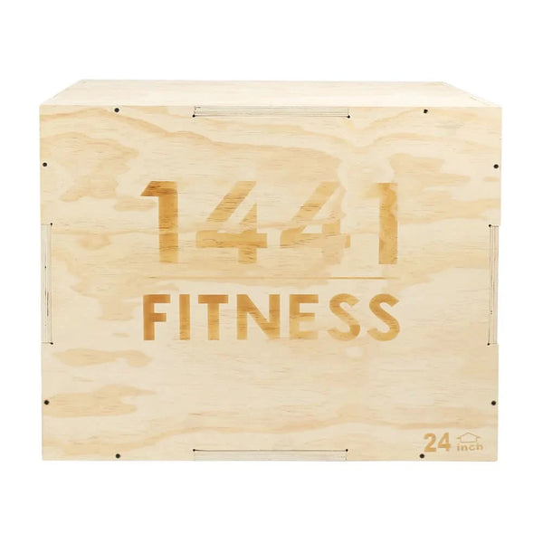 1441 Fitness 3 in 1 Wooden Plyo Box – 24 × 30 × 20 Inches