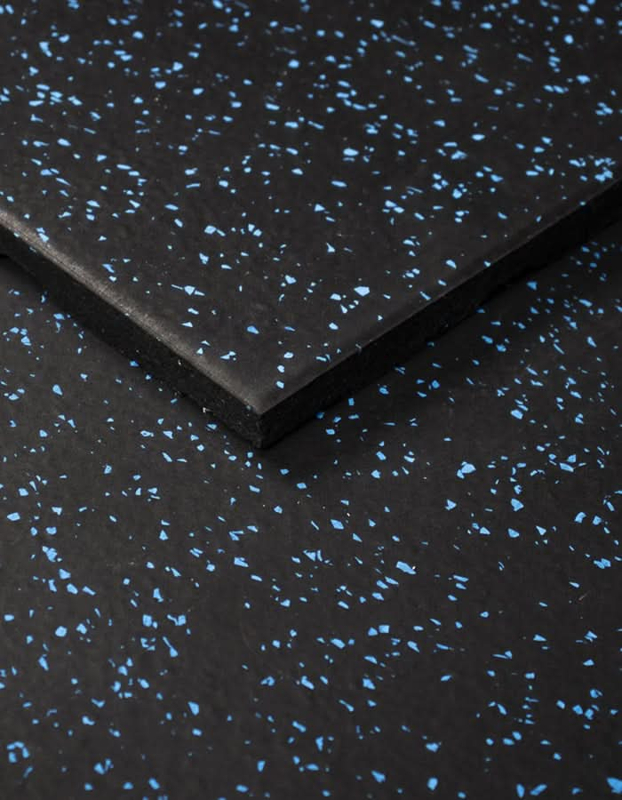 1441 Fitness Heavy Duty Rubber Gym Flooring Speckled Blue -100 x 100 CM | Rubber Flooring