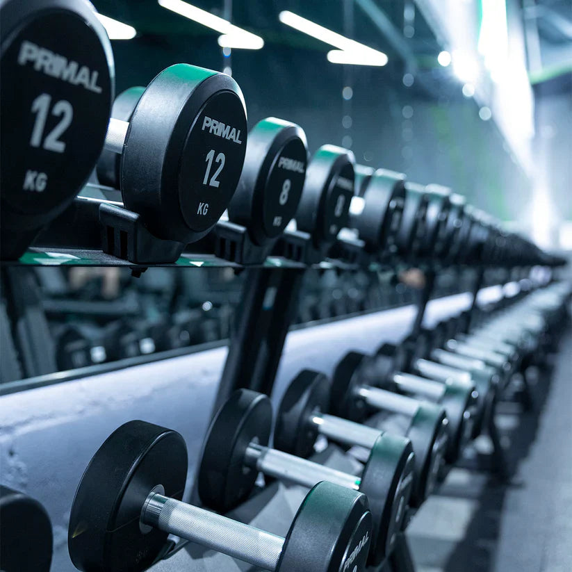 Combo, York, Urethane Dumbbell Set 2.5Kg-25Kg, Black