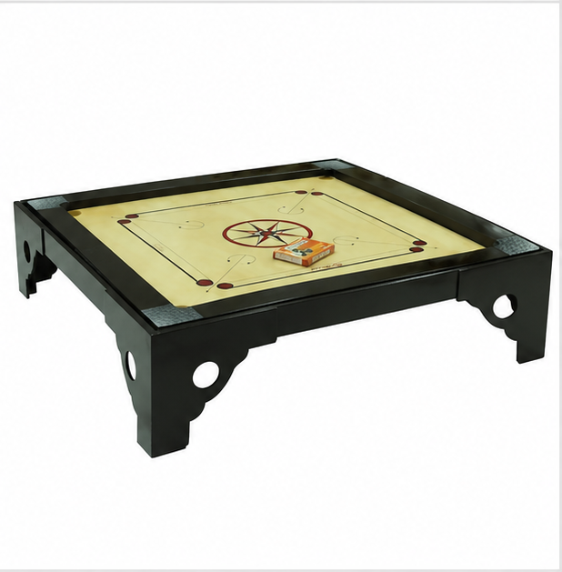 TA Sport Carrom Board 42 x 42 in with Wooden Stand