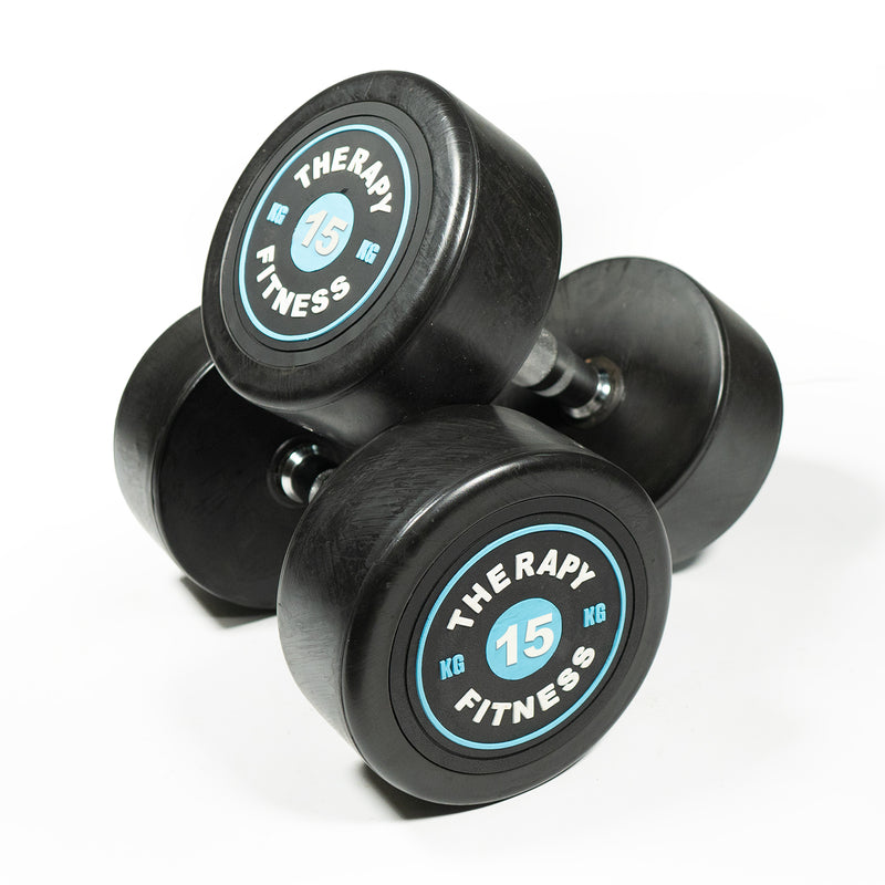 DS Round Rubber Dumbbells - 2.5Kg to 30 Kg 15 KG