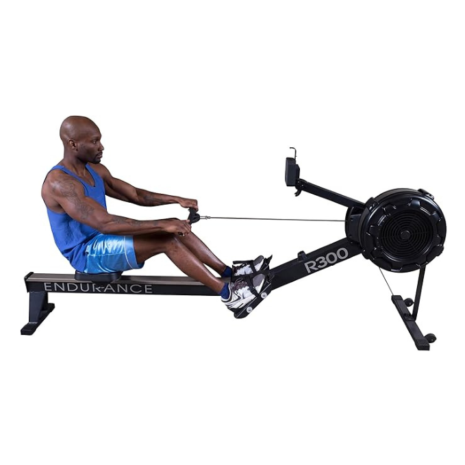 Body Solid Endurance Commercial Rower, Black, R300