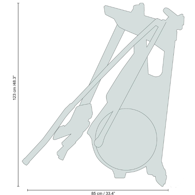 BH Fitness, Easystep Dual Cross Trainer Foldable Elliptical Bike, G2518, Silver