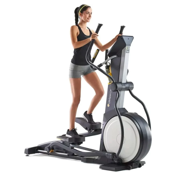 Strength Master Lifespan E2I+ Elliptical Bike – Incline, Chest Belt, 220V, 15.5 Kg Flywheel
