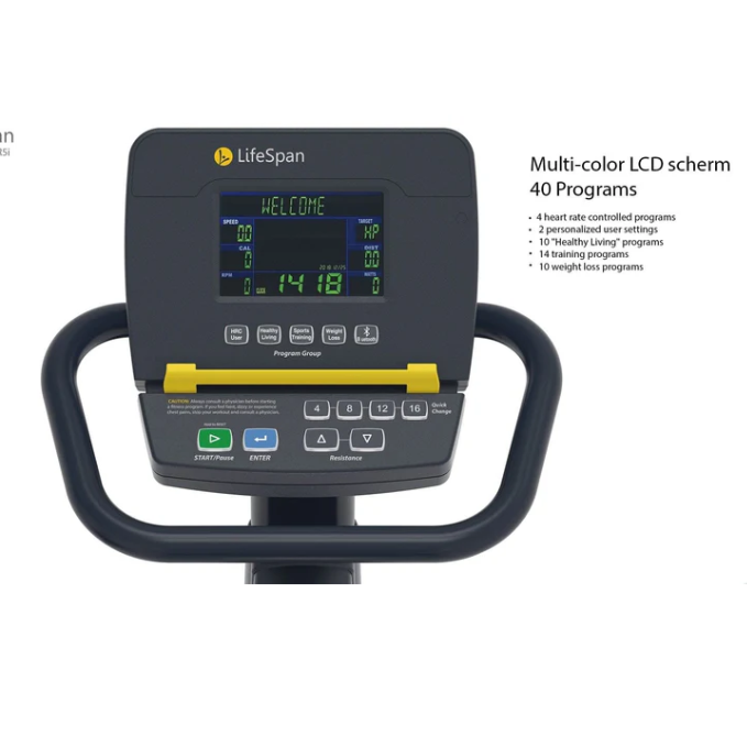 LifeSpan Fitness R5i Self-Generating Light-Commercial Recumbent Bike