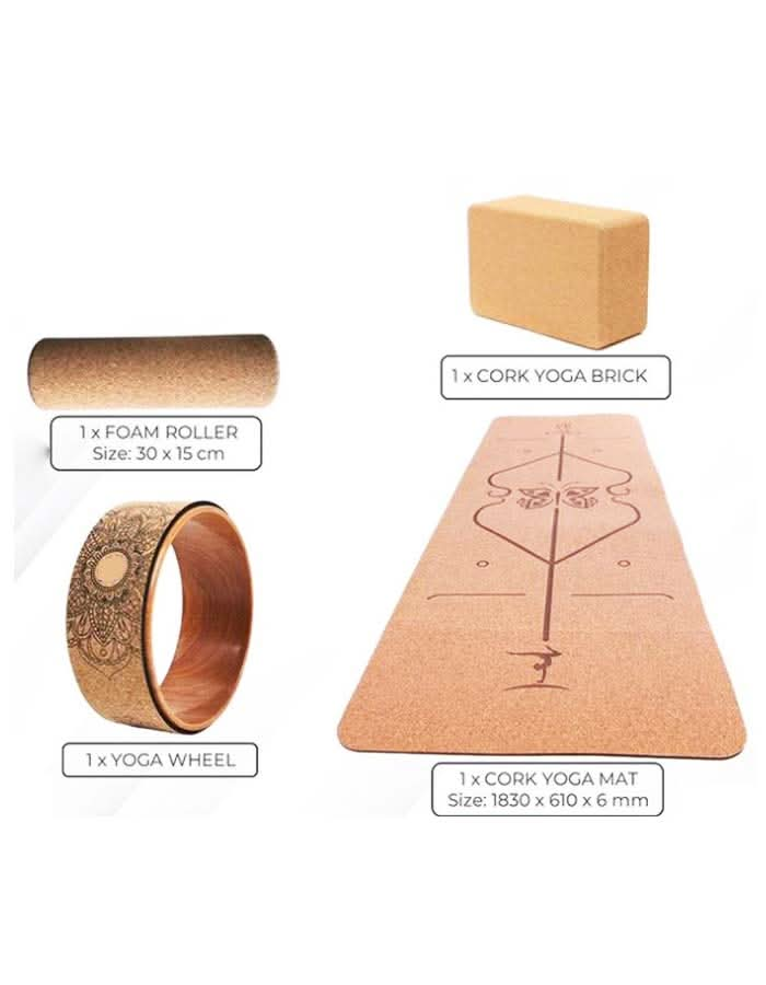 Cork Yoga Set