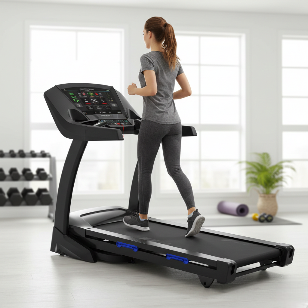 MF 8HP Treadmill with 10.1 Inch TV 20% Incline 145cm Belt