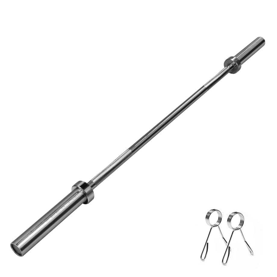 Harley Fitness 5 Ft Olympic Barbell with Spring Collars | 10 Kg - Athletix.ae
