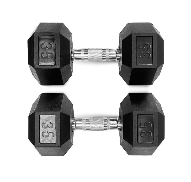 DS Hex Dumbbell - Cast Iron - 38.5 LBS (17.5Kg)