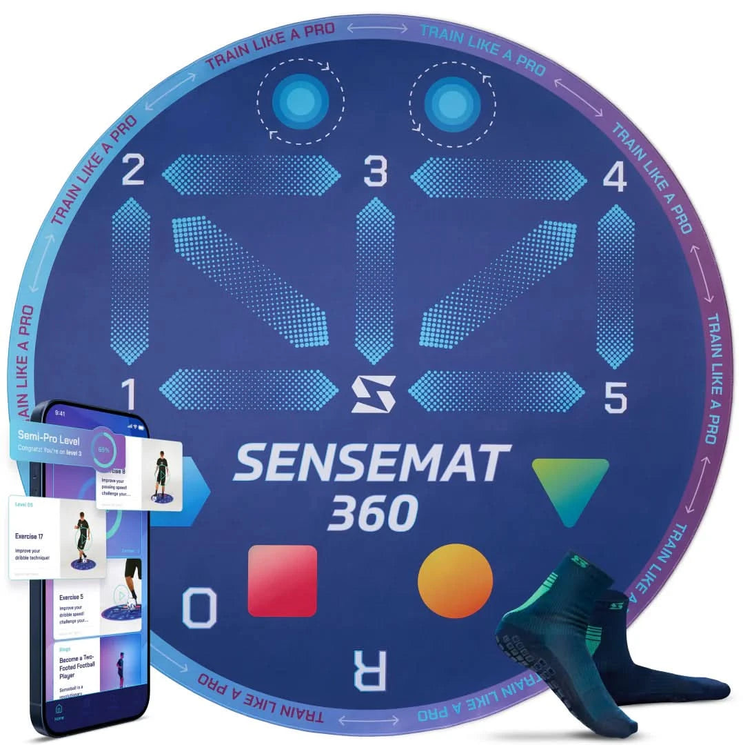 SenseMat 360 - Pro-Level Cognitive & Footwork Soccer Training Mat