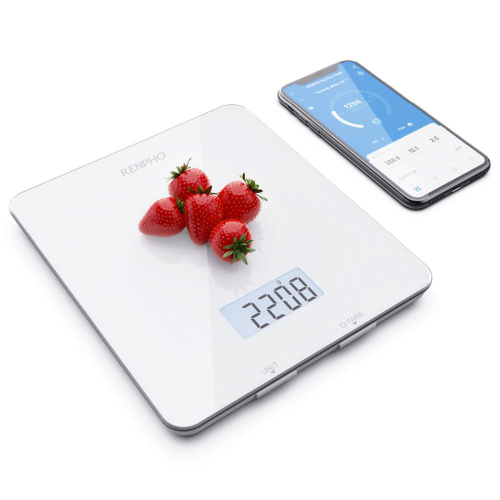 RENPHO Food Scale Kitchen Nutritional Analysis Smart Cooking Calorie Scale with Timer