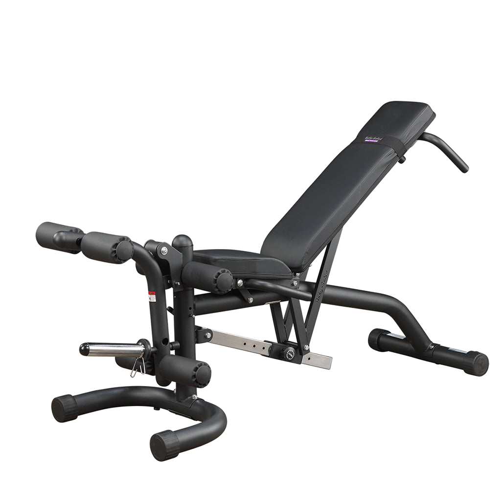 Body Solid FID46 PowerLift Adjustable Bench – FID with Leg Attachments