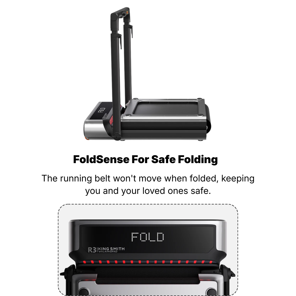 Kingsmith R3 Hybrid WalkingPad Foldable Smart Treadmill – Compact Home & Office Fitness Machine