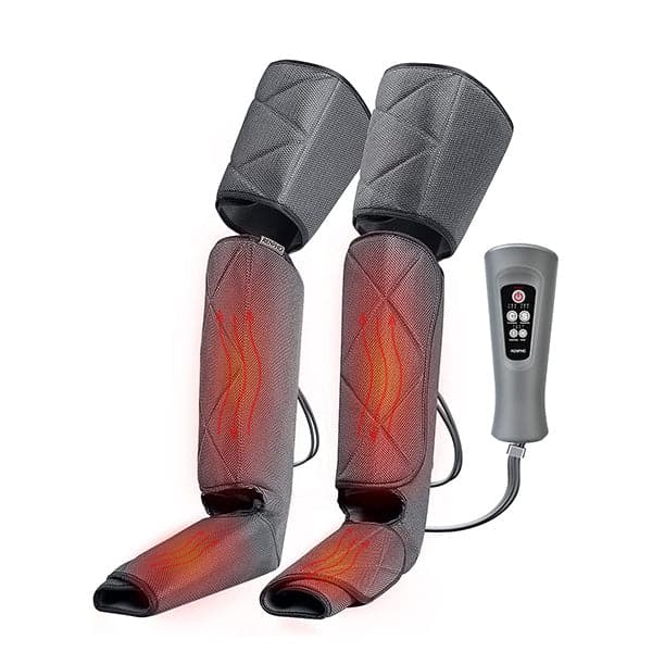 Renpho Leg Massager with Heat for Circulation for Calf Thigh and Foot Massage with 6 Modes 3 Intensities 2 Heat