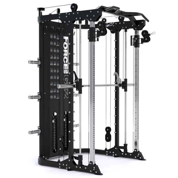 Force USA G12 All-In-One Trainer – Multifunction Smith, Cable & Power Rack Home Gym