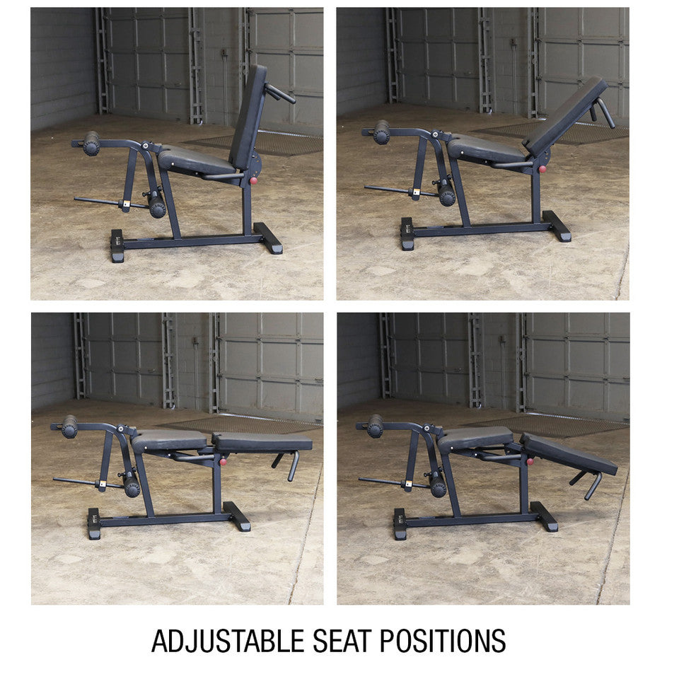 Body Solid GLCE365 Seated Leg Extension & Curl Machine – Quad & Hamstring Trainer