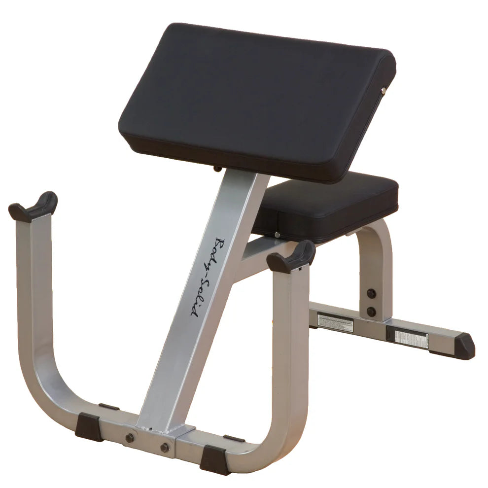 Body Solid GPCB329 Preacher Curl Bench – 30° Angle Biceps Isolation