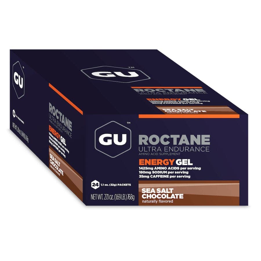 GU Energy Roctane Ultra Endurance Energy Gel, 24-Count (Seasalt Chocolate, 24-COUNT) - Athletix.ae