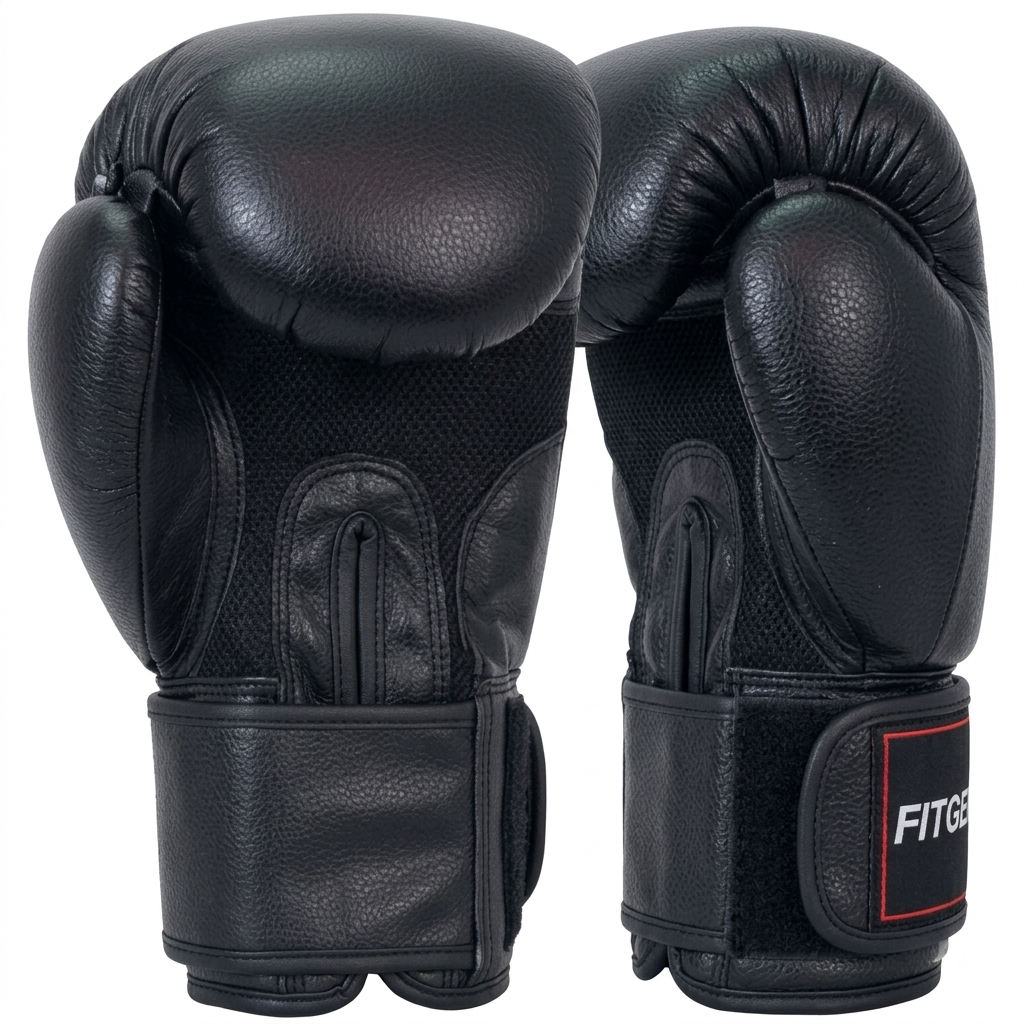 Fitgenix Boxing Gloves 12oz – Black | Boxing & Combat Training Gloves