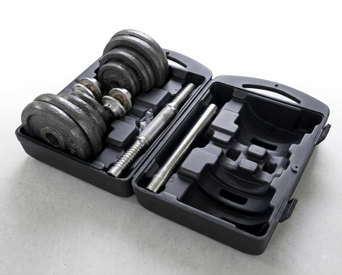 Extreme Sports Adjustable Chrome Dumbbells – 20kg Weight Set