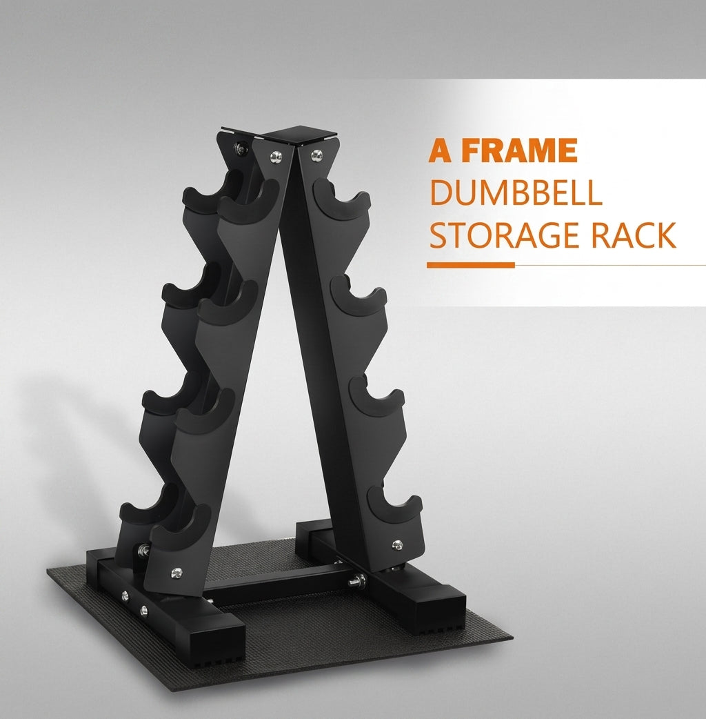 Level Fitness 4 Tier A-Frame Dumbbell Weight Rack