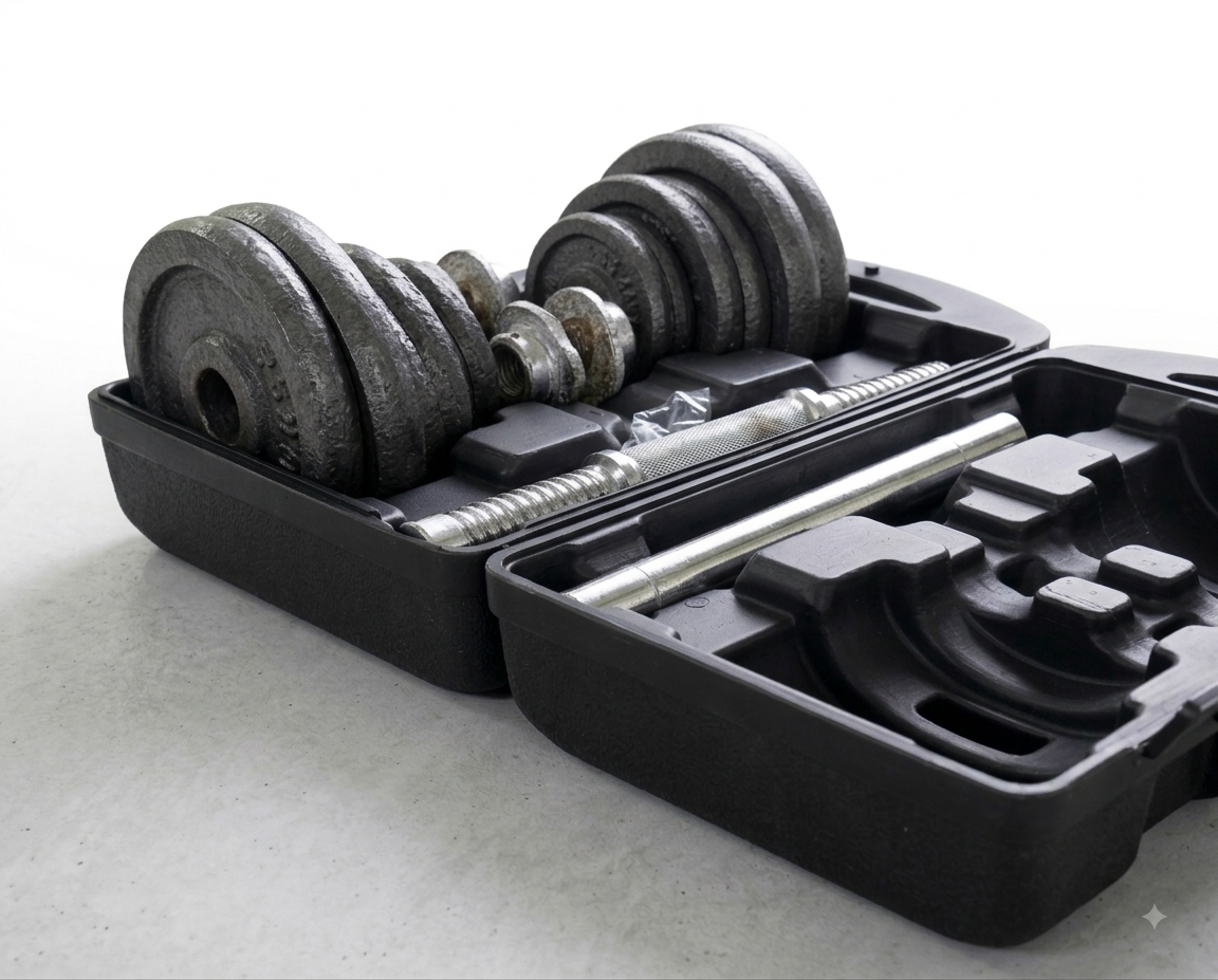 Extreme Sports Adjustable Chrome Dumbbells – 20kg Weight Set