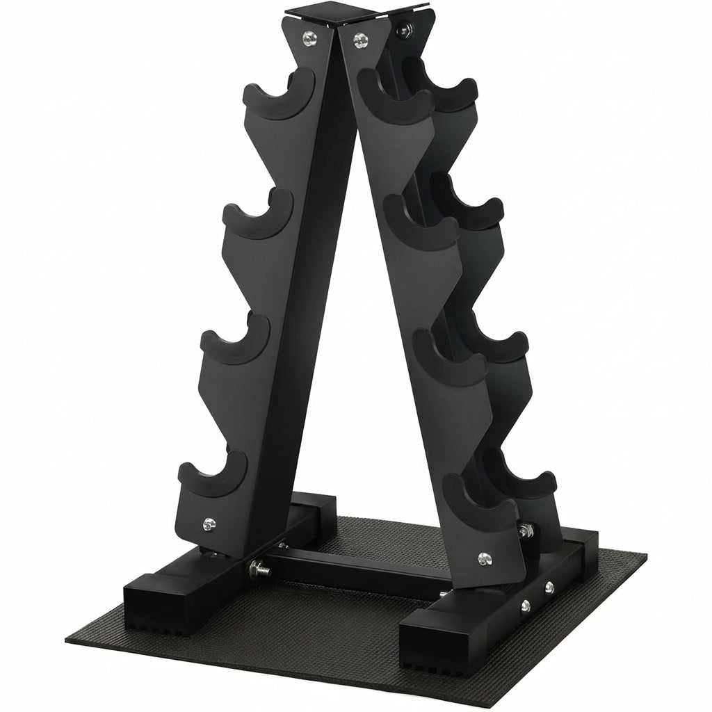 Level Fitness 4 Tier A-Frame Dumbbell Weight Rack