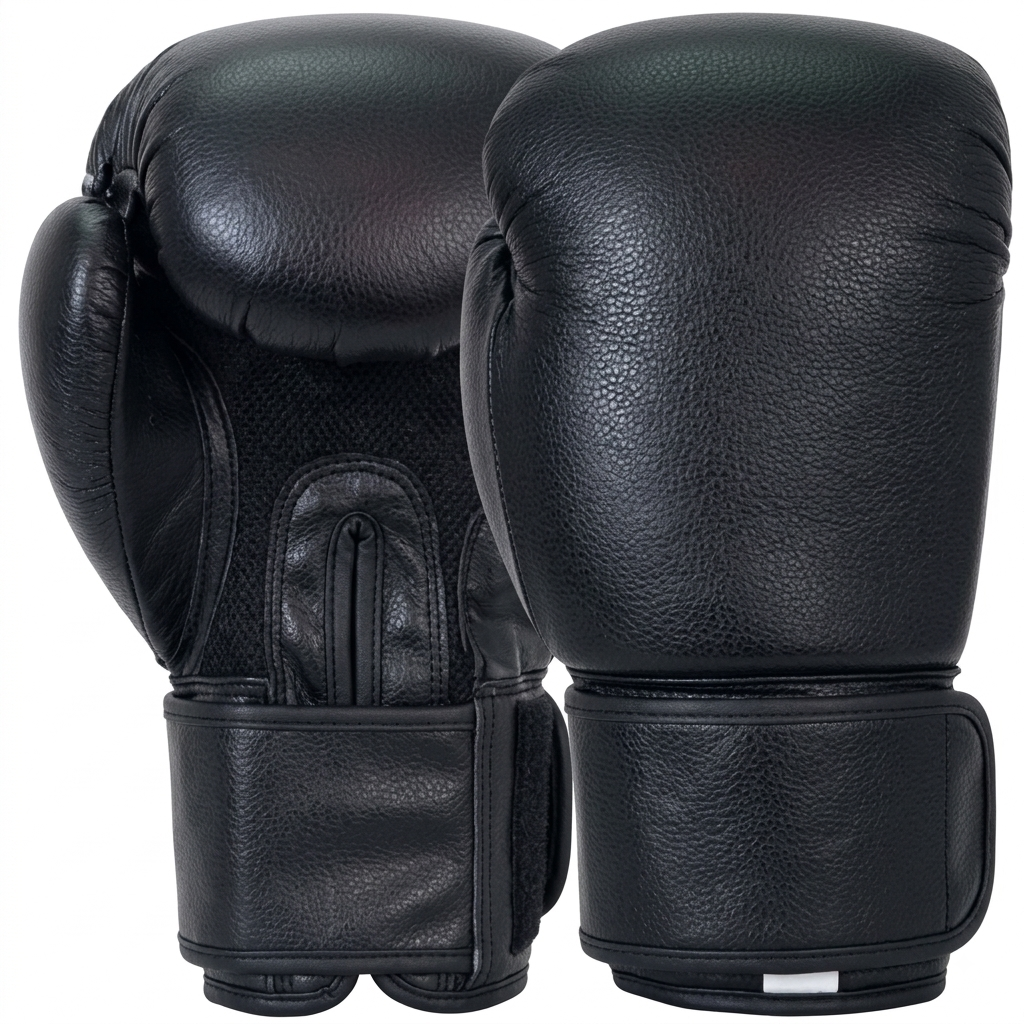 Fitgenix Boxing Gloves 12oz – Black | Boxing & Combat Training Gloves