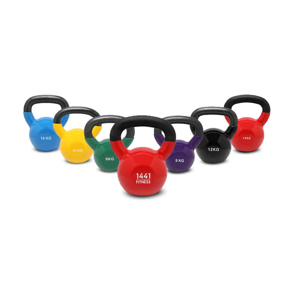 1441 Fitness Vinyl Coated Kettlebell 4 KG to 24 KG 