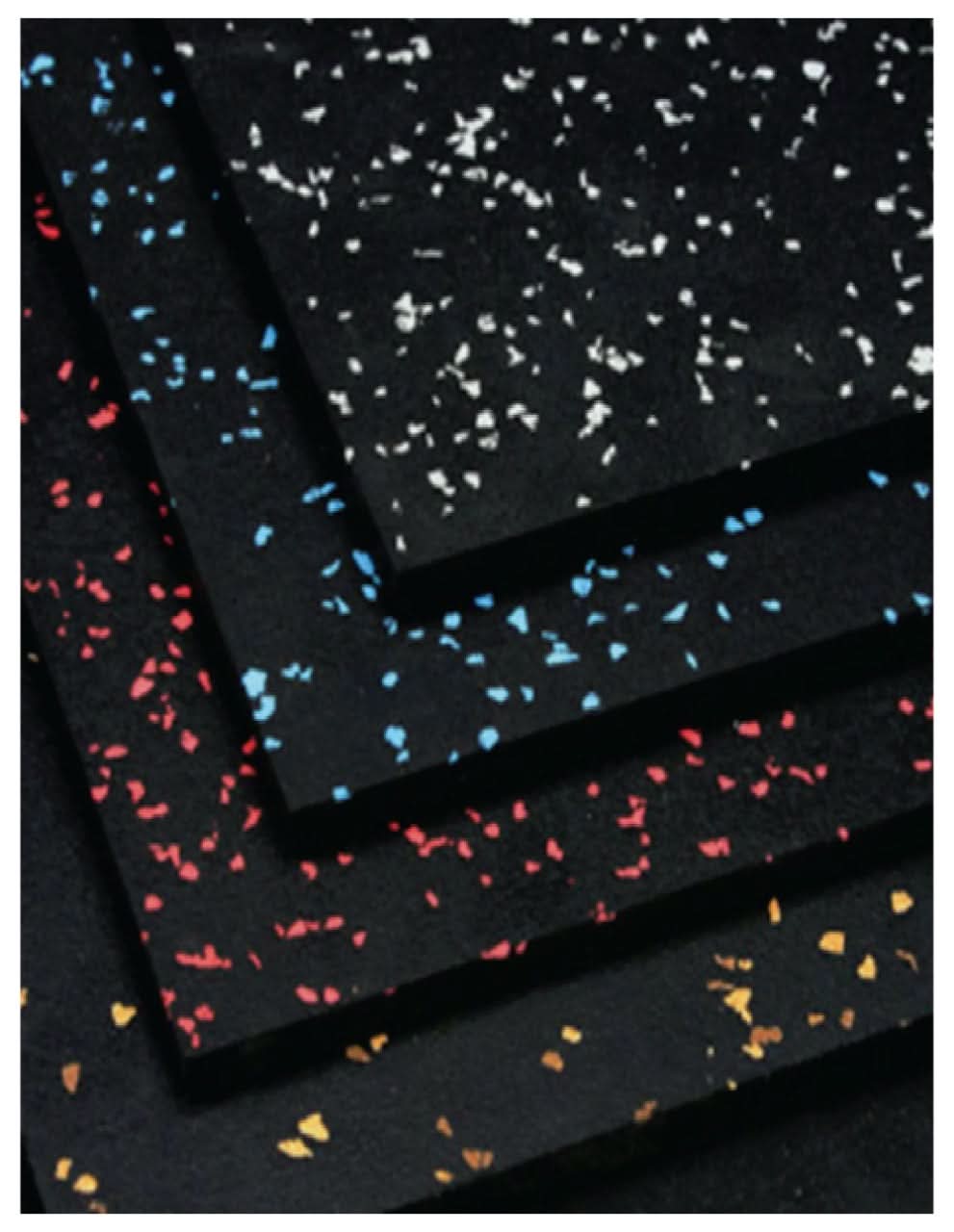 1441 Fitness Speckled Yellow Gym Flooring 100 x 100 (cm) - 20 mm Thickness