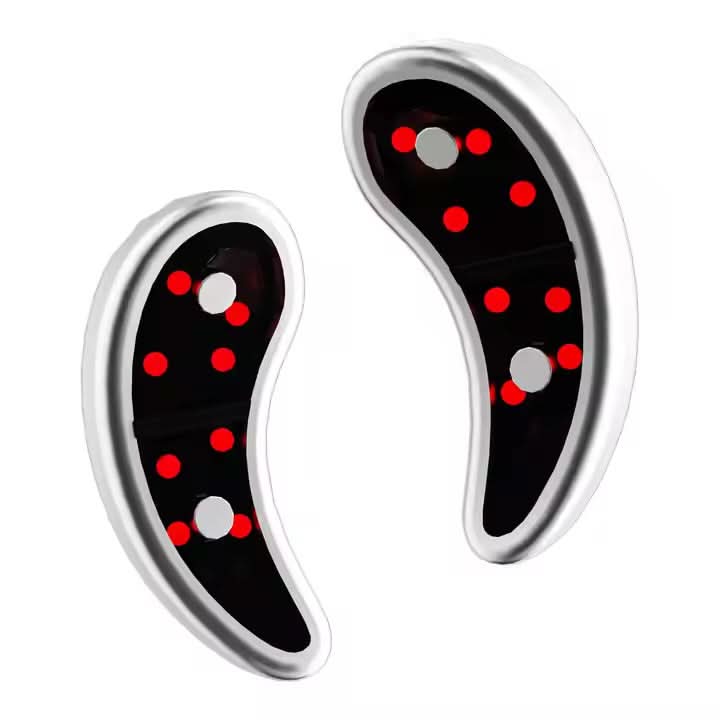 Eye Massager with 620nm Red LED Light & EMS Microcurrent – Reduces Dark Circles, Wrinkles & Enhances Skin Repair