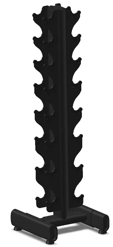Level Fitness 8 Pair Vertical Dumbbell Rack