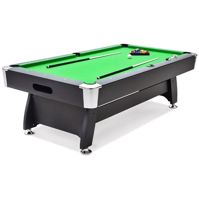 Harley Fitness 8x4 Green Professional Billiard Pool Table – Full-Size, Scratch-Resistant, Complete Accessory Set